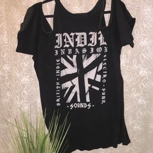 Torrid cold shoulder tee